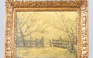 Vogels Guillaume (1836 - 1896) paysage d'hivers