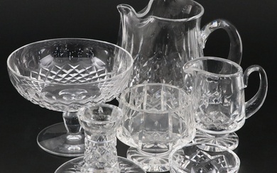 Waterford Crystal "Lismore" Pitcher and Other Tableware