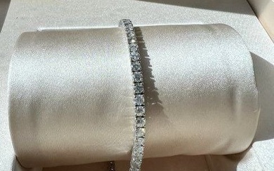 Women's Bracelets TW 4.67 cts Diamond Round GH SI, w/g 14k
