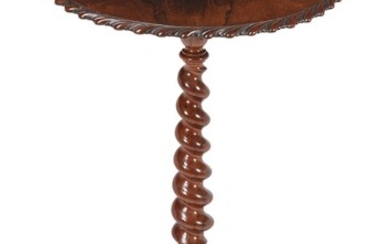 Y An early Victorian rosewood tripod table