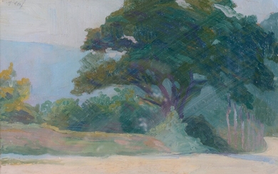 Ywan CERF (1883-1963) Paysage à l'arbre... - Lot 20 - Copages Auction Paris