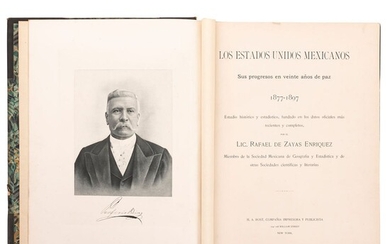 Zayas Enríquez, Rafael de. Los Estados Unidos Mexicanos sus Progresos en Veinte Años de Paz 1877 - 1897. New York, 1900.