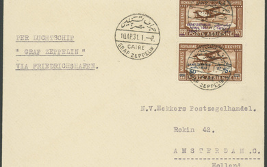 Zeppelin, Zeppelin Mail LZ 127, Egypt and Orient...