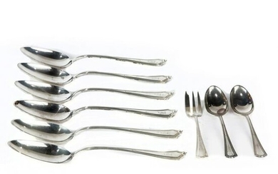 (lot of 9) Gorham Plymouth sterling silver flatware