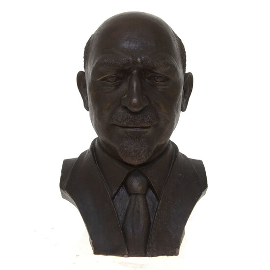 Chaim Weizmann LARGE Plaster Bust Sculpture.