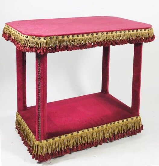 Venetian Velvet-Covered Small Table