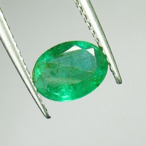 0.86 Ct Genuine Zambian Emerald 7.5X5.5 mm Oval Cut