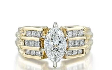 1.00-Carat Marquise-Cut Diamond Ring