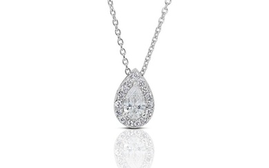 1.00 Total Carat Weight - - Necklace - 18 kt. White gold - 1.00 tw. Diamond (Natural) - Diamond