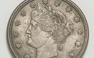 1883 "Cents" Liberty Head Nickel, approx. XF/AU.
