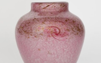 A large Moncrieff's Monart Ware glass vase, should…