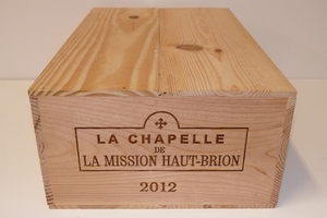12 Btles La Chapelle de La Mission Haut Brion 2012…