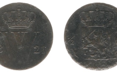 ½ Cent 1821 B (Sch. 366/R) - F - rare...