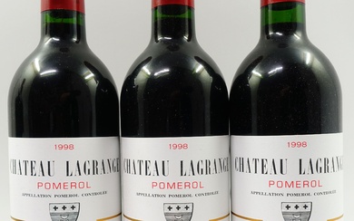 12 bouteilles CHÂTEAU LAGRANGE POMEROL 1998 Pomerol