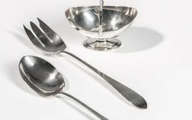 Three Pieces of Arthur Stone Sterling Silver Tableware