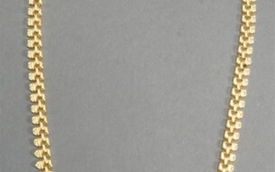 14-Karat Yellow-Gold 'Cleopatra' Style Necklace, 10.97 dwt., L: 16-3/4 inches