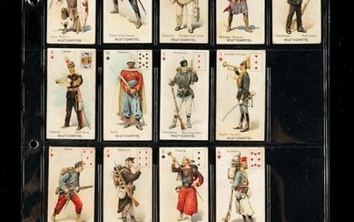 14 of 52 Soldiers of the World Cigarette Cards