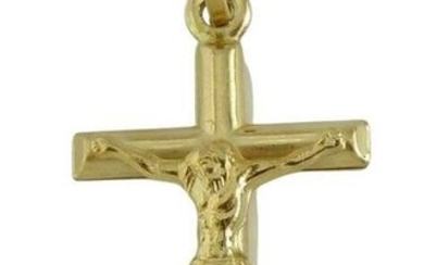 14K GOLD 3D BODY OF CHRIST CRUCIFIX - CROSS PENDANT