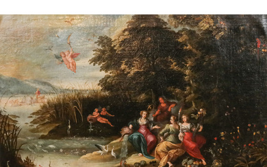 17th-18th C. "Fantastic" River Scene - Painting