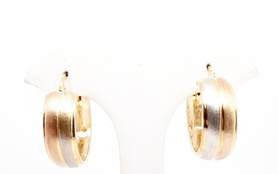 18 kt. Pink gold, White gold, Yellow gold - Earrings