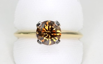 18 kt. Yellow gold - Ring - 1.21 ct Diamond - * No Reserve Price *