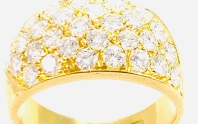 18 kt. Yellow gold - Ring - 1.55 ct Diamond