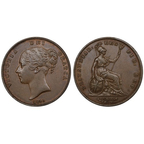 1841 Penny, Victoria young head. EF/aEF. [Peck 1484, S.3948]...