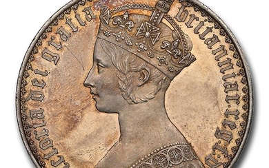 1847 Great Britain Silver Crown Victoria
