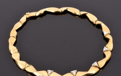 18k Gold & Diamond Estate Necklace