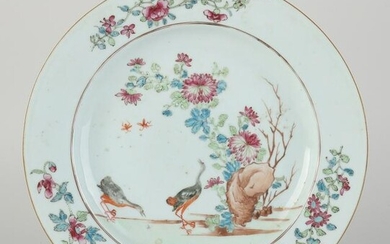 18th century Chinese Family Rose plate Ã˜ 22.7 cm.
