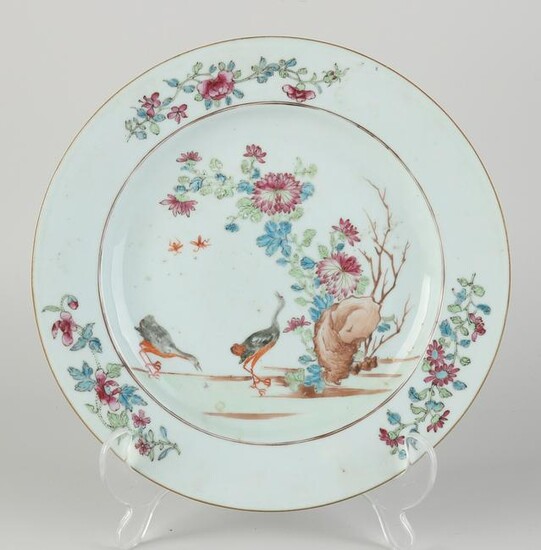 18th century Chinese Family Rose plate Ã˜ 22.7 cm.
