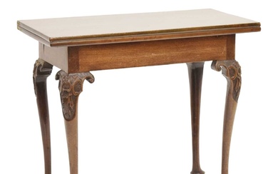 18th century mahogany card table