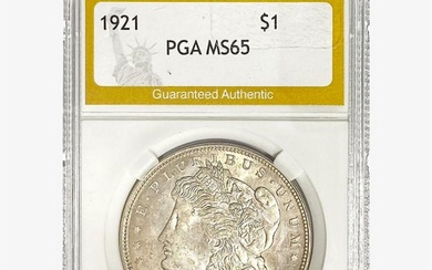 1921 Morgan Silver Dollar PGA MS65