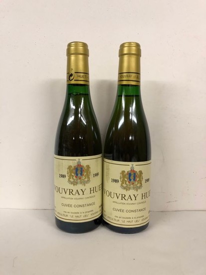 1989 Domaine Huet - Vouvray Moelleux "Cuvée Constance" - Loire - 2 Half Bottles (0.375L)