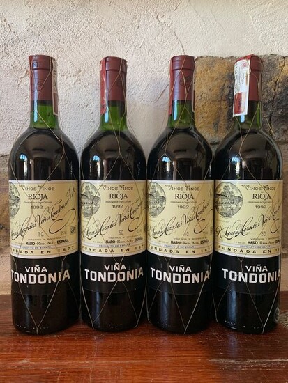 1992 Viña Tondonia, R. López de Heredia - Rioja Reserva - 4 Bottles (0.75L)
