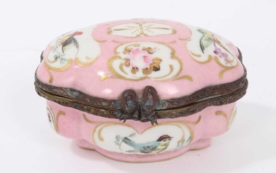 19th century Dresden porcelain lidded box