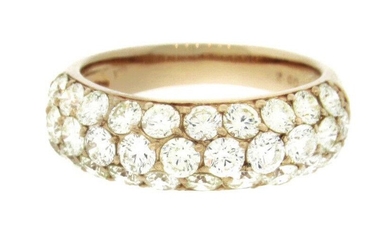 2.00 ct Diamond Pave Dome Ring -VS, G-in 18k Yellow