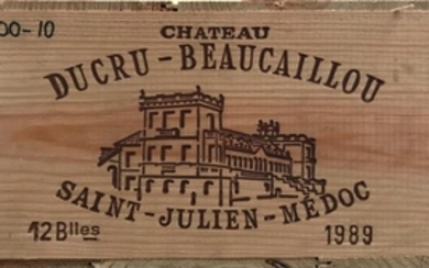 Chateau Ducru-Beaucaillou 1989 Saint Julien 12 bottles owc 92/100 Wine...
