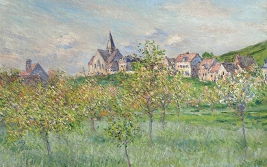 Claude Monet (1840-1926), Printemps à Giverny, effet d'après-midi