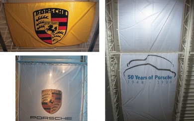 50 Years of Porsche and Porsche Crest Dealership Banners