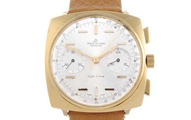 BREITLING - a gentleman's gold plated Top Time wrist watch.