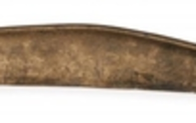 A curved bronze blade, Celtic 4th century...