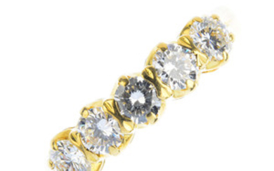 A diamond five-stone ring. View more details