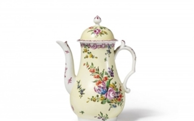 An English porcelain coffee pot