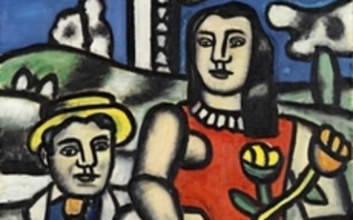Fernand Léger (1881-1955), Les deux amoureux, 1er état