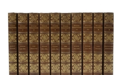 (Fine Bindings) 10 Vols. Wordsworth, William. The Complete Poetical...