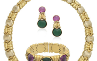GROUP OF TWO-TONE GOLD JEWELRY