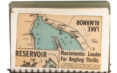 Handwritten Fishing Atlas of California
