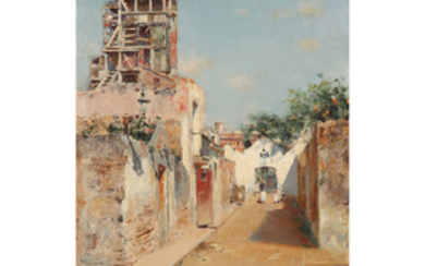 JOAN ROIG SOLER (1852-1909) PAYSAGE RURAL Oil on canvas; signed...