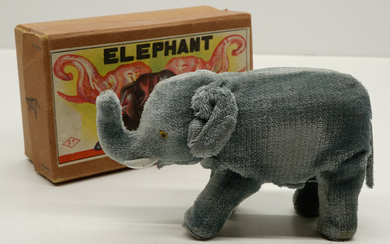 Occupied Japan Elephant Windup MIB